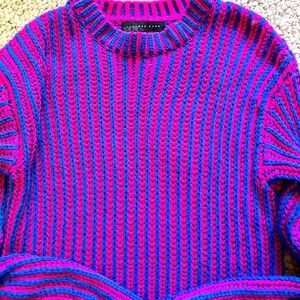 Colorful knitted sweater